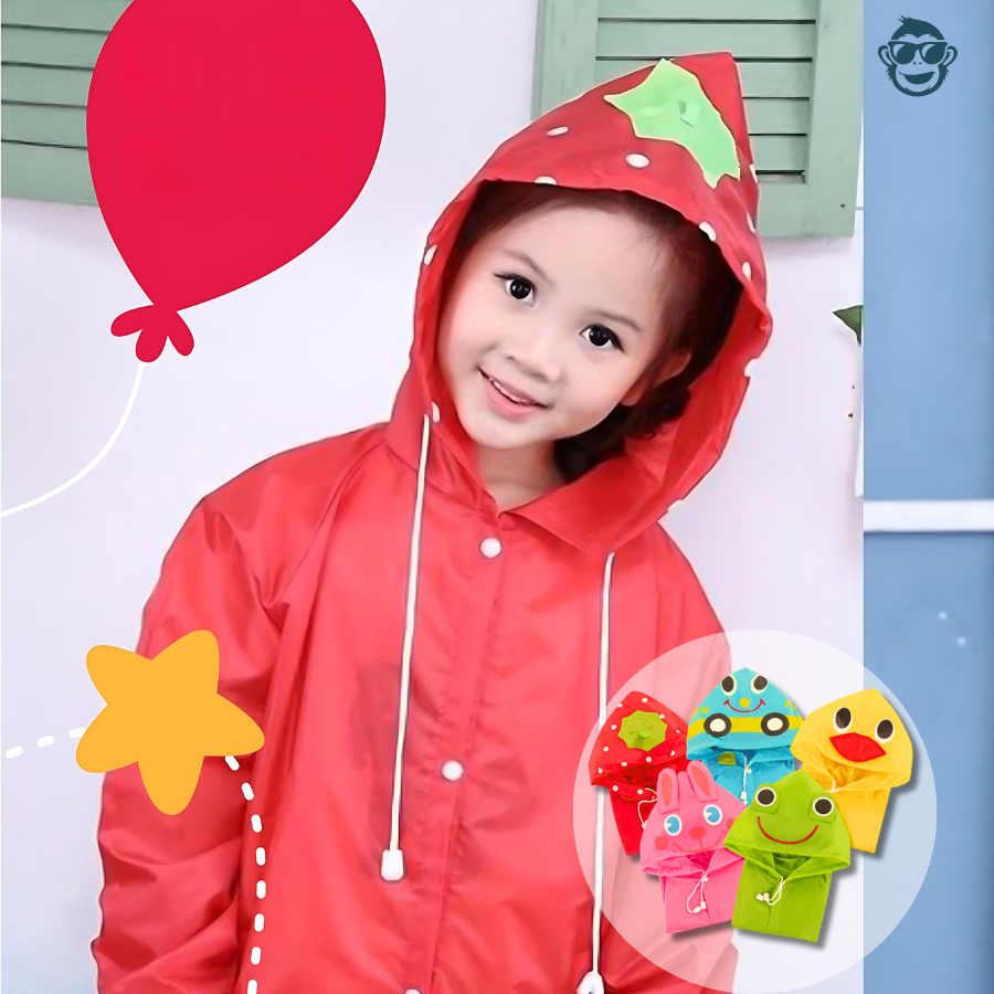 Schattige Rode Aardbei Regenjas voor Kinderen 2 6 Jaar Waterdicht en Duurzaam Boefie Boef